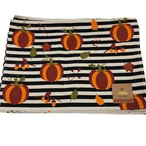 HARVEST COLLECTION SET OF 6‎ FALL PRINTED PLACE MAT 13X19 NEW WITH TAG